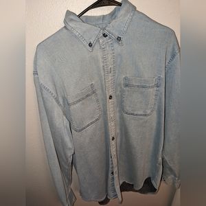Large Denim Button-up